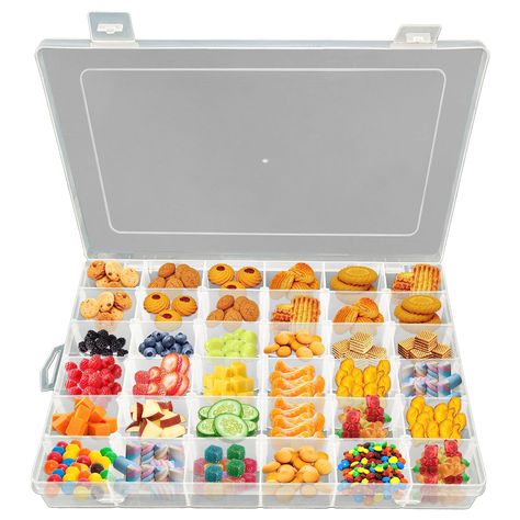 PRICES MAY VARY. Tackle Box for Snacks - The Snack Tray with Slot is a good snack container, offering a unique design that doubles as a game. This snackle box container makes snacking an enjoyable experience. Unique and Engaging Design - Resembling a tackle box, this snack tray combines traditional games with a tasty reward. The snack spinner encourages healthy eating habits while providing entertainment. Quality Materials & Safe Construction - This tackle box for snacks is made of food-safe pla Boat Hacks, Snack Spinner, Pool Snacks, Snackle Box, Trip Snacks, Travel Tray, Snack Trays, Clean Snacks, Surprise Engagement