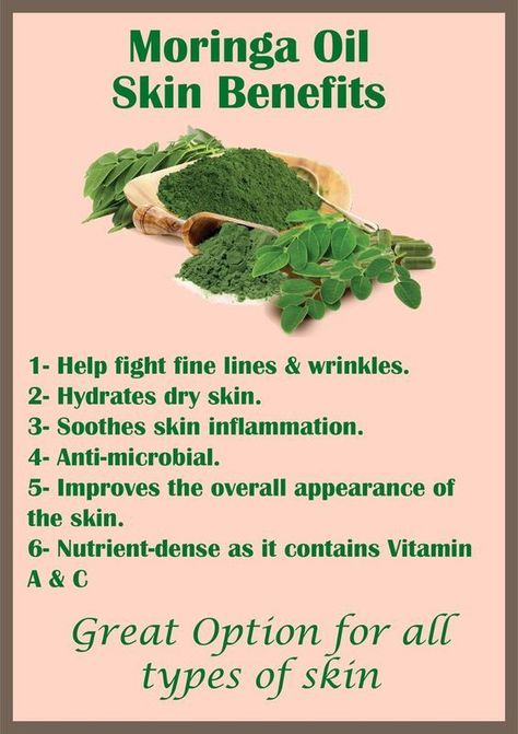 For all skin types, Moringa Oil is an excellent choice. Moringa Oil Benefits Skin, Moringa Benefits For Women, Moringa Face Mask, At Home Beauty Treatments, Coconut Skin Care, Moringa Products, Health Benefits Of Moringa, Glowy Skincare, Oil Face Cleanser