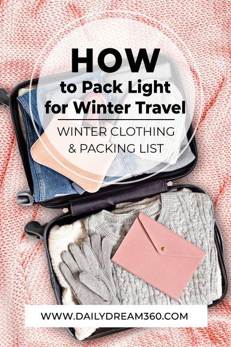 Packing carry-on only for a winter escape is downright difficult. In this post, we share tips on how to pack light for winter travel with this winter clothing list. Winter Trip Packing List, Winter Travel Packing, Weekend Packing List, Europe Winter Travel, Boston Winter, Weekend Packing, Winter Packing List, Trip To Colorado, Travel Preparation