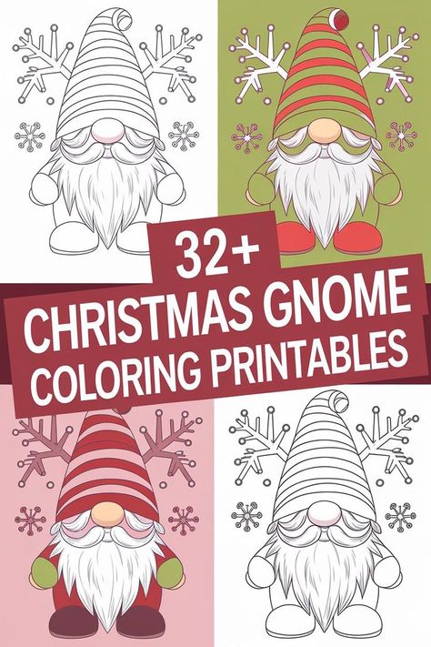 christmas gnome coloring pages Gnome Coloring Pages Free Printable, Christmas Gnome Coloring Pages, Gnome Coloring Pages, Free Christmas Coloring Pages, Coloring Pages Free Printable, Colouring Printables, The Magic Of Christmas, Magic Of Christmas, Whimsical Christmas