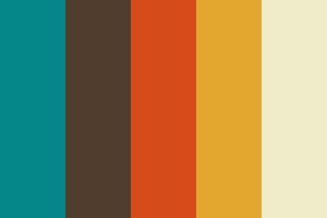 Old School Color Palette School Color Palette, Adobe Color, Retro Color Palette, Color Palette Design, Color Inspo, Colour Board, School Colors, Retro Color, Colour Schemes