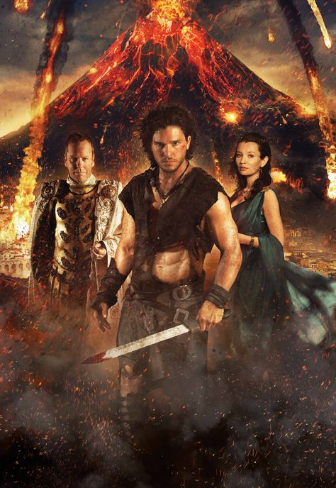 Pompeii (2014) - Promotional Art Pompeii Movie, Little Dorrit, John Snow, Emily Browning, Movies 2014, Historical Movies, Kiefer Sutherland, Epic Movie, I Love Cinema