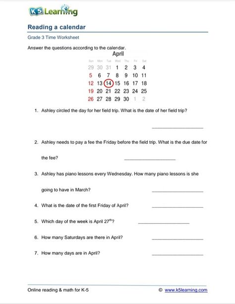 Address Worksheet, Calendar Worksheets, Kindergarten Math Worksheets Free, Mathematics Worksheets, Today Images, Time Worksheets, Math Word Problems, Studying Math, Kids Study