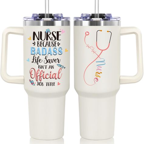 PRICES MAY VARY. NURSE GIFTS FOR WOMEN: Our nurse gift tumbler can express your heartfelt appreciation for the tireless dedication and hard work of the nurses in your life.It is great for nurse graduation gifts, doctor day gifts, nurse week gifts, nurses week decorations, nurse retirement gifts for women... NURSE APPRECIATION GIFTS: Our nurse tumbler use double-wall insulation to keep beverages hot for 8 hours or cold for 12 hours, allowing nurses to enjoy their drinks at the desired temperature Nurse Graduation Party Pill Bottle, Nursing Essentials, Nurse Retirement Gifts, Nursing Gifts, Neat Gift Ideas, Gifts For Nurses, Nurse Tumbler, Nurses Week Gifts, Nurse Week