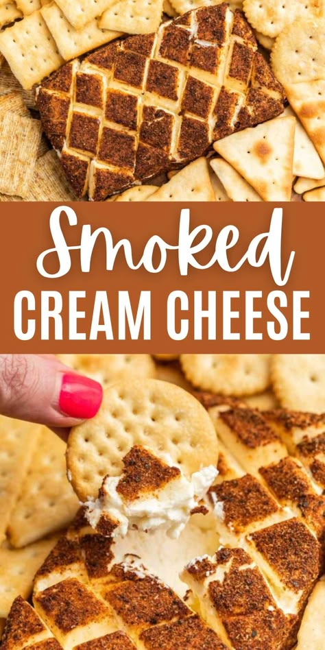 Smoked Cream Cheese Recipe Oven, Smoked Philadelphia Cream Cheese, Smoked Cream Cheese Block In Oven, Cream Cheese On The Grill, Smoked Crème Cheese, Roasted Cream Cheese, Smoked Cream Cheese Sweet, Smoked Cream Cheese Seasoning, Raspberry Chipotle Smoked Cream Cheese