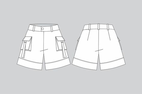 Premium Vector | Cargo shorts woman cargo shorts vector shorts cargo shorts drawing fashion illustration Cargo Shorts Drawing, Cargo Shorts Outfits Women, Cargo Shorts Outfit, Drawing Fashion Illustration, Shorts Drawing, Cargo Shorts Women, Short Cargo, Drawing Fashion, Shorts Outfits Women