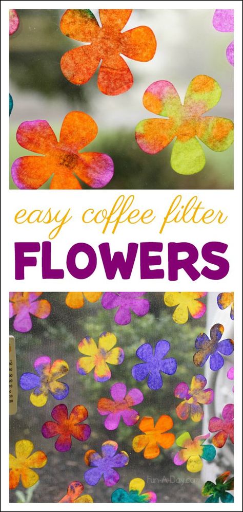 Explore science and art concepts with coffee filter flowers - an awesome coffee filter art project for kids Coffee Filter Art Projects, Coffee Filter Art, Spring Preschool Activities, Preschool Art Projects, Spring Art Projects, Coffee Filter Crafts, Coffee Filter Flowers, Art Concepts, Spring Preschool