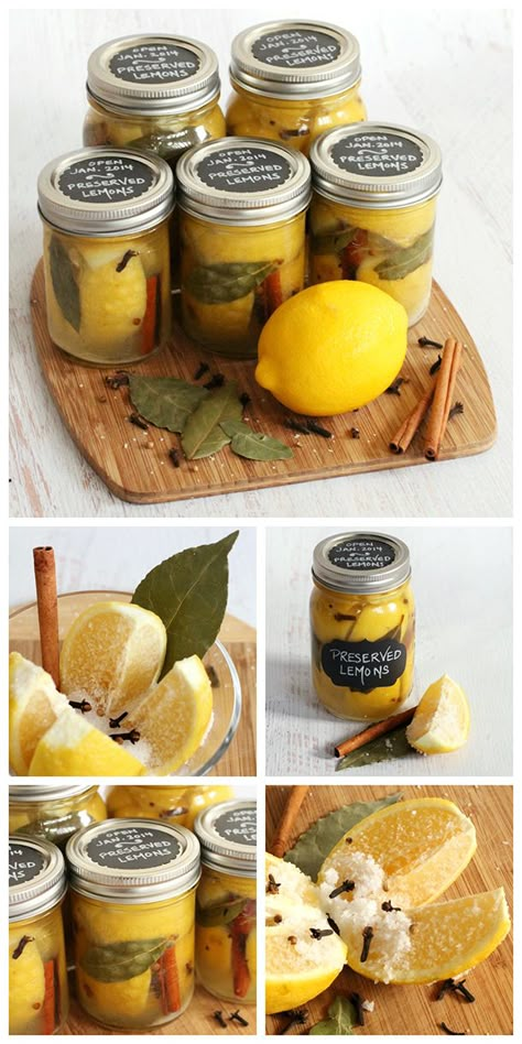 Pickled Gift Ideas, Unusual Canning Recipes Ideas, Lemon Diy Craft, Diy Mens Christmas Gifts, Canned Christmas Gifts, Diy Food Christmas Gifts, Canned Gifts, Lemon Gifts, Edible Gift Ideas