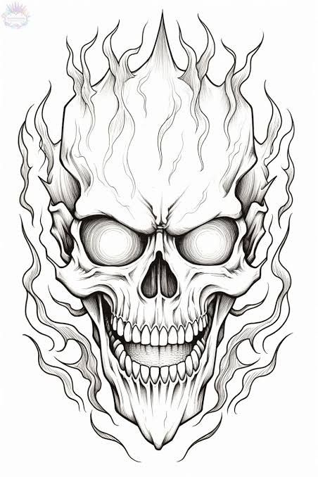 Drawing Ideas Sculls, Wheel And Wings Tattoo, Skull Stomach Tattoos Men, Skull Line Art Tattoo, Skull Tattoos Stencil, Skull Tattoo Sleeve For Men, Native Skull Tattoo, Cool Tattoo Stencils For Men, Skull Stencil Templates