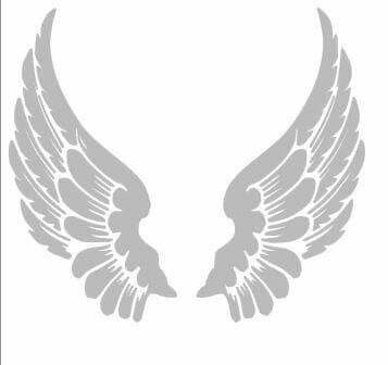 Angel wings Angel Wing Template, Angel Wings Template, Angel Wings Silhouette, Angel Wing Silhouette, Angel Wings Clip Art, Winged Stencil, Fairy Wings Costume, Angel Wings Drawing, Tie Dye Hair