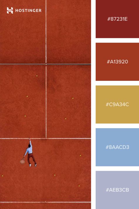 Tennis Color Palette, French Open Tennis, Minimal Color Palette, Tennis Posters, Retro Color Palette, Red Colour Palette, Colour Combos, Ux Designer, Tennis Club