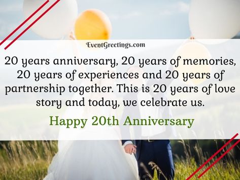 A Happy 20th Anniversary Wishes, 20 Year Anniversary Quotes, 20th Anniversary Wishes, 20 Years Anniversary Quotes, Year Anniversary Quotes, 20 Years Anniversary, Friendship Funny, 60 Year Anniversary, Clear Skin Face Mask