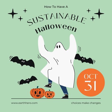 Halloween is right around the corner! We've listed out our top 5 ways to stay sustainable this spooky season. To see more eco-friendly Halloween ideas check out our blog at https://earthhero.com/how-to-have-an-eco-friendly-halloween/ Sustainable Halloween, Easy Costume, Zero Waste Living, Easy Costumes, Organic Living, Around The Corner, 5 Ways, Halloween Ideas, Spooky Season