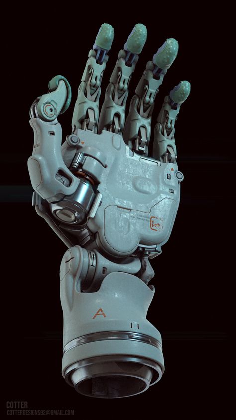 Mecha Hand, Hand Prosthetic, Robot Joints, C4d Design, Prosthetic Hand, Robotic Hand, Robot Hand, Robot Parts, Cyborgs Art