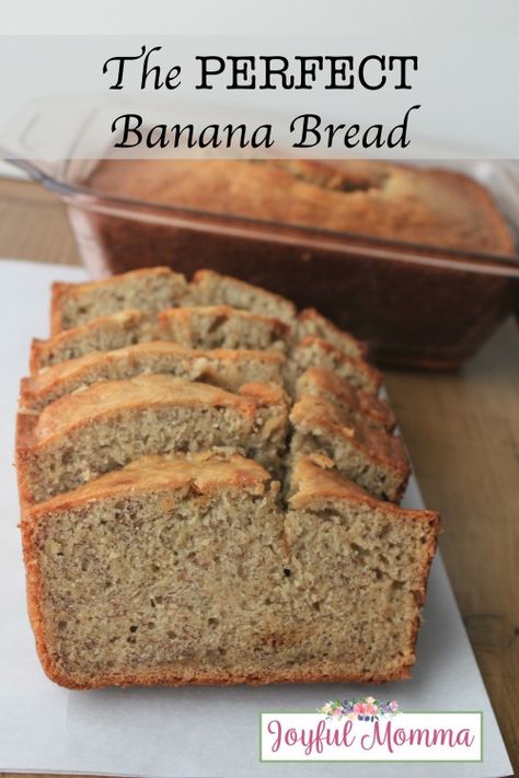 This recipe truly is The PERFECT Banana Bread. It's not too dense, not dry, not cake like, a nice fluff, no darkened bottom or edges. Perfect Banana Bread, Sweet Bakes, Breakfast Goodies, Savory Muffins, Sweet Breads, Cinnamon Banana, Family Food, Breakfast Foods, White Bread