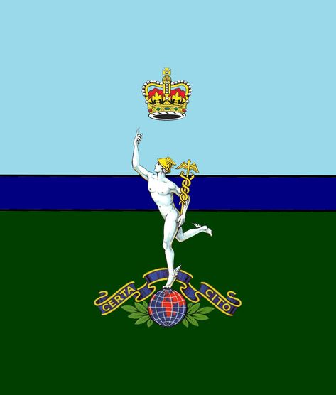 Royal Corps of Signals Royal Signals, British Army Regiments, Army Badges, Military Flags, Military Stickers, Flapjack Recipe, Little Britain, Military Flag, British Armed Forces