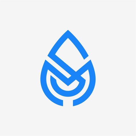 Water Drop Logo Design Ideas, Water Logo Design Ideas, Drop Logo Design, Delta Logo, Clean Branding, Water Drop Logo, S Letter Logo, Logo Dog, Drop Logo