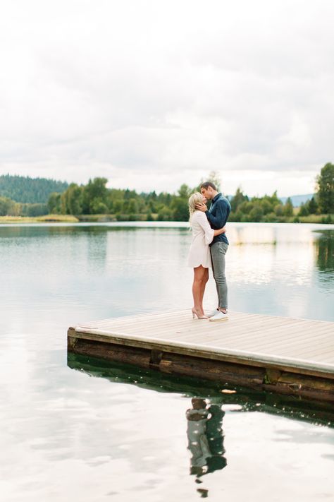 Coeur 'd Alene Engagement Shoot, Idaho engagement photos, ideas, rings, engagement clothing ideas, soft colors, romantic colors, engaged, old mission state park, Cataldo mission engagement, Coeur d'Alene photographer, poses, couples poses, pose, couples shoot ideas, location ideas, wedding photography, Seattle couple, PNW weddings, destination elopement, elopement photographer, Coeur dalene weddings, boat dock engagement, lake Dock Engagement Pictures, What To Wear On A Boat, Water Engagement Photos, Boat Engagement Photos, Engagement Photos Lake, Boat Photoshoot, Shooting Couple, Lake Engagement Photos, Lake Photoshoot