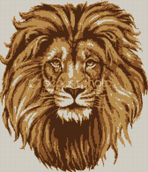 Alpha Friendship Bracelet Pattern #21016 added by ozni14. Lion, king, big, size. Lion Beads Pattern, Lion Perler Bead Pattern, Cross Stitch Lion Pattern, Lion Perler Beads, Lion Pixel Art, Perler Beads Big, Lion King Crochet, Cross Stitch Patterns Animals, Big Perler Bead Patterns