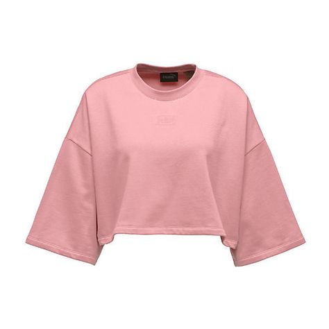 Cropped Crew Neck T-Shirt ($60) ❤ liked on Polyvore featuring tops, t-shirts, crop top, red t shirt, oversized tee, crop t shirt, crop tee and lace up tee Red Bustier Top, Lace Up T Shirt, Laced Up Shirt, Crop Top Outfits, Crop Top Shirts, Teen Fashion Outfits, Crop Shirt, Neck T Shirt, Korean Fashion