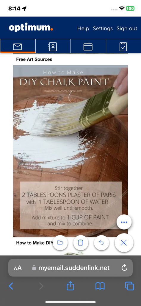 Diy Chalk Paint, Water Mixes, Plaster Of Paris, Furniture Update, How To Make Diy, Free Art, Chalk Paint, Chalk, Decorative Tray