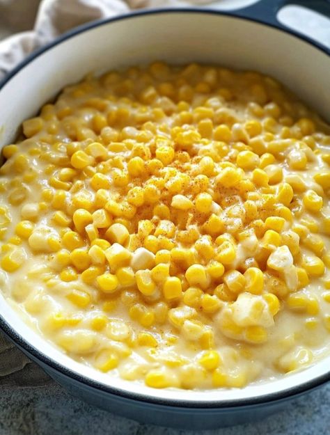 Slow Cooker Amish Sweet Corn Pudding Recipe Crock Pot Corn Pudding Recipe, Corn Pudding Without Jiffy, Crockpot Thanksgiving Recipes Sides, Crockpot Corn Pudding, Crock Pot Corn Pudding, Amish Corn, Kalua Pig Recipe, Crockpot Thanksgiving, Corn Pudding Recipe