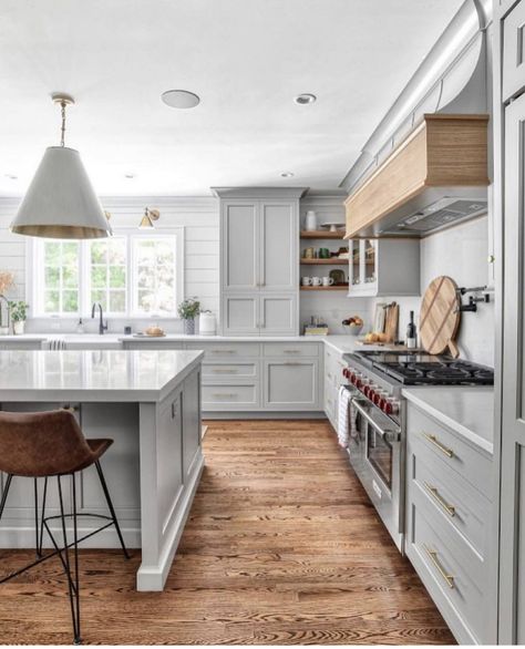 Grey Kitchen Inspiration, Chef Ramsey, Kitchen Renovation Inspiration, Grey Kitchen Designs, Beautiful Kitchen Designs, Cabinetry Design, Kitchen Inspiration Design, Grey Kitchen, Large Kitchen