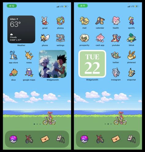 ios 14 pokemon theme Iphone Home Screen Layout Pokemon, Pokemon Widgets, Ghibli Green, Iphone Wallpaper Pokemon, Pokemon App, Pokemon Icon, Ipad Organizer, Ios Themes, Ios Theme