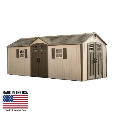 Lifetime 20 Ft. x 8 Ft. Outdoor Storage Shed Backyard Storage Sheds, Wood Storage Sheds, Vertical Siding, Outdoor Storage Shed, Backyard Storage, Storage Shed Plans, Storage Sheds, Backyard Sheds, Backyard Shed