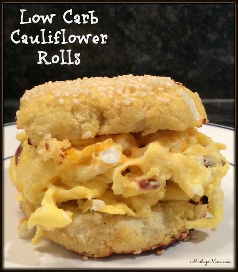 Low Carb Cauliflower Rolls -- Make your own low carb buns! Cauliflower Rolls, Low Carb Bun, Grain Free Bread, Paleo Gluten Free Recipes, Easy Family Recipes, Atkins Recipes, Easy Cauliflower, Gluten Free Recipe, Best Gluten Free Recipes