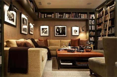 Let There Be Light!: Tricks to Add Sunshine to a Windowless Room | Apartment Therapy Basement Man Cave, Cave Design, Man Cave Design, Basement Office, Cave Basement, Remodel Basement, Man Cave Basement, Small Basements, Basement Ceiling