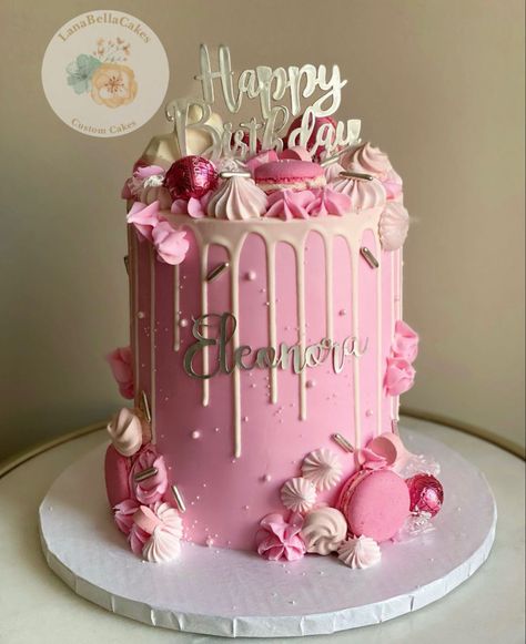 30th Barbie Cake, Pink Barbie Birthday Cake, Girly Cakes Birthday, Pink 13th Birthday Cake, Pink 16th Birthday Cake, Birthday Cake Pink Girly, Pink 18th Birthday Cake, Pink Girly Cake, Barbie Themed Birthday Cake