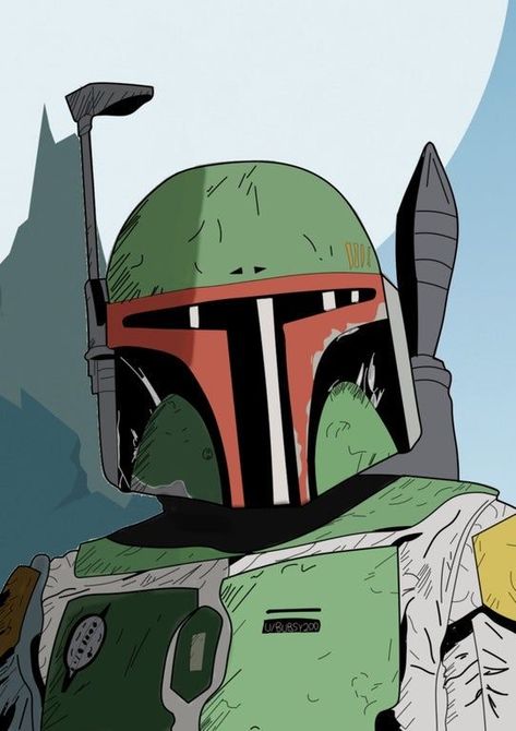 Bobba Fett Drawing, Star Wars Digital Art, Boba Fett Drawing, Mandalorian Drawing, Boba Fett Wallpaper, Boba Fett Art, Mandalorian Poster, Bobba Fett, Star Wars Painting