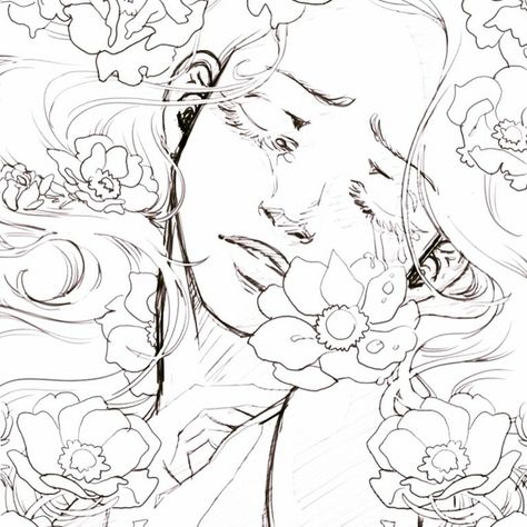 ArtStation - Aphrodite's Tears, Jen Lee Aphrodite Line Art, Aphrodite Artwork, Aphrodite Drawing Sketch, Aphrodite Art Drawing, Aphrodite Sketch, Goddess Drawing Reference, Aphrodite Flower, Aphrodite Drawing, Greek Prints