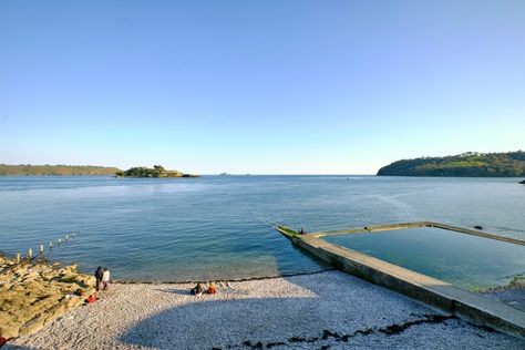 Firestone Bay | Stonehouse, Plymouth, Devon Shallow Pool, Plymouth Devon, Tidal Pool, Sea Wall, Sea Water, Pebble Beach, Swimmers, International Travel, Great View