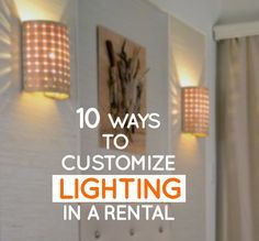 10 ways to customize lighting in a rental apartment Lighting Hacks, Apartment Lighting, Apartment Hacks, Balcony Lighting, Trendy Apartment, Rental Space, Apartment Makeover, Rental Apartment, Diy Apartment Decor