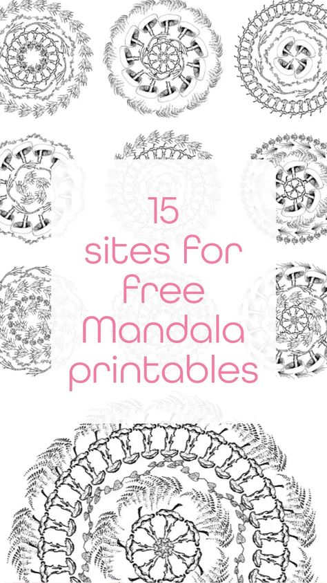 15 sites for free Mandala printables - Craft with Cartwright Colouring Mandalas Printable, Spiritual Coloring Pages Free Printable, Spiritual Coloring Pages, Mandalas For Kids, Free Adult Coloring Printables, Printable Mandala, Coloring Printables, Adult Colouring Printables, Cat Mandala