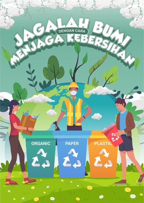 Poster Membuang Sampah Pada Tempatnya, Poster Jangan Buang Sampah Sembarangan, Poster Pkn, Poster Sampah, Jaga Kebersihan, Font Canva Lettering, Save Water Poster Drawing, Canva Background, Save Water Poster