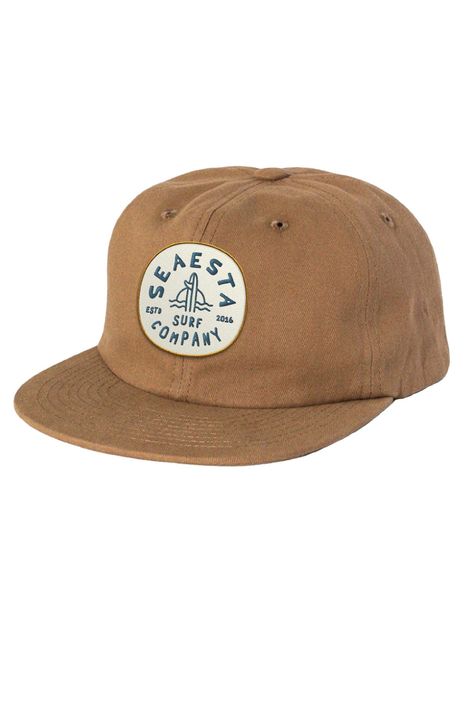 Hand-drawn Seaesta Surf Co graphic patch on a canvas adjustable hat. Designed in sunny Southern California. Recycled RPET tan canvas adjustable hat with patch Fabric strap with brass metal closure Do not wash / spot clean only Beachy Trucker Hats, Hat Patch, Surf Hat, Baseball Cap Design, Style Inspiration Minimalist, Boat Hat, Surf Hats, Retro Hats, Youth Clothing