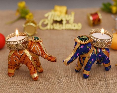 Indian Wedding Favors | Etsy Elephant Candle Holder, Elephant Candle, Indian Wedding Favors, Diwali Decoration Items, Diwali Diya, Handmade Elephant, Mehndi Decor, Indian Gifts, Eid Decoration