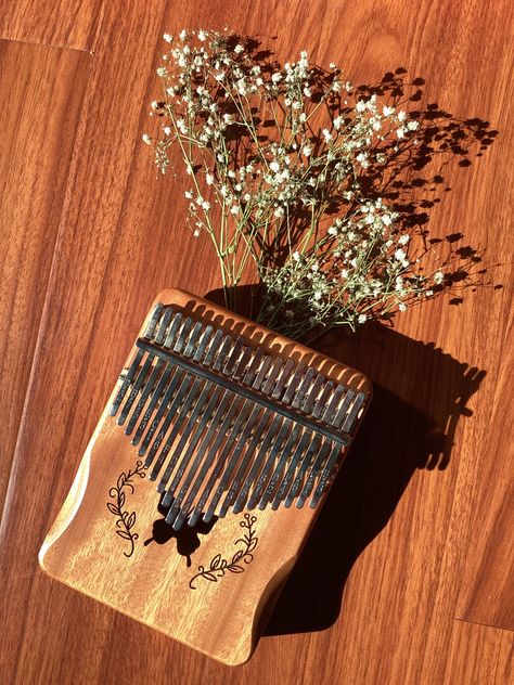 Cottagecore Instruments, Kalimba Aesthetic, Finger Piano, Wooden Butterfly, Nature Witch, Mini Project, 21st Party, Finger Protector, Victorian Aesthetic