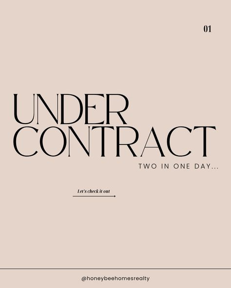 Double the Success! 🎉 Not one, but TWO homes under contract this week! 🏠🏠 It’s been a busy few days, and I’m so excited for my clients who are one step closer to their dream homes. - Whether you’re looking to buy or sell, I’m here to help you make the process as smooth as possible. If you’re ready to start your real estate journey, let’s make it happen! 💼✨ - 💬 Reach out today to see how I can help with your next move! - #UnderContract #DoubleSuccess #HomeSweetHome #RealEstateAgent #HoneyBeeHo... Real Estate Agent Success, Real Estate Vision Board Aesthetic, Commercial Real Estate Agent, Real Estate Investment Aesthetic, Realtor Vision Board Pictures, Real Estate Vision Board Pictures, Real Estate Success Vision Board, Become A Realtor, Real Estate Vision Board Ideas