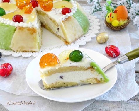 Cassata siciliana - Ricetta originale con foto passo passo Italian Recipes Dessert, Italian Cake, Biscotti Cookies, Shortcrust Pastry, Italian Cookies, Fancy Desserts, Italian Desserts, Cookie Cake, Food Presentation