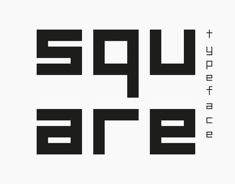 Square Typeface :3 FontsFree for commercial/personal use limited downloads.Please DO NOT reupload the typeface files. Square Font, Carpentry And Joinery, Typo Logo, Font Types, Typography Fonts, Graphic Design Branding, Please Do, Fonts Design, Typography Design