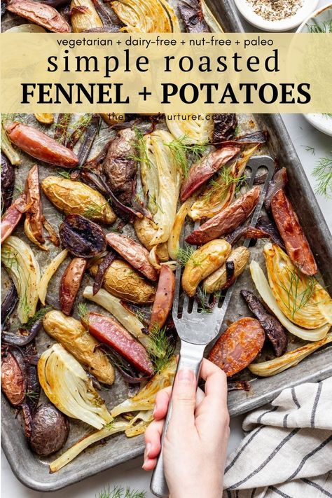 Veggie Side Dish Recipes, Fennel Recipes, Roasted Fennel, Slow Cooker Roast, Roasted Root Vegetables, Pan Recipes, Cooked Veggies, Potatoes Recipe, Food Test