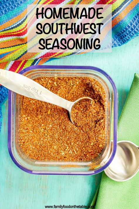 Southwest Seasoning Recipe, Fish And Veggies, Chicken Seasoning Recipes, Bbq Rub Recipe, Fajita Seasoning Recipe, Southwest Seasoning, Homemade Fajita Seasoning, Homemade Spice Mix, Spice Blends Recipes