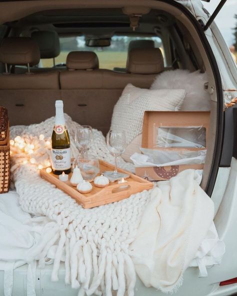 Martinelli's · @iamchristinaxo is serious date night goals! 🥂 Galentines 2023, Drive In Movie Date, Date Night Goals, Truck Bed Date, Car Makeover, Car Date, Couple Date Ideas, Car Picnic, Romantic Camping