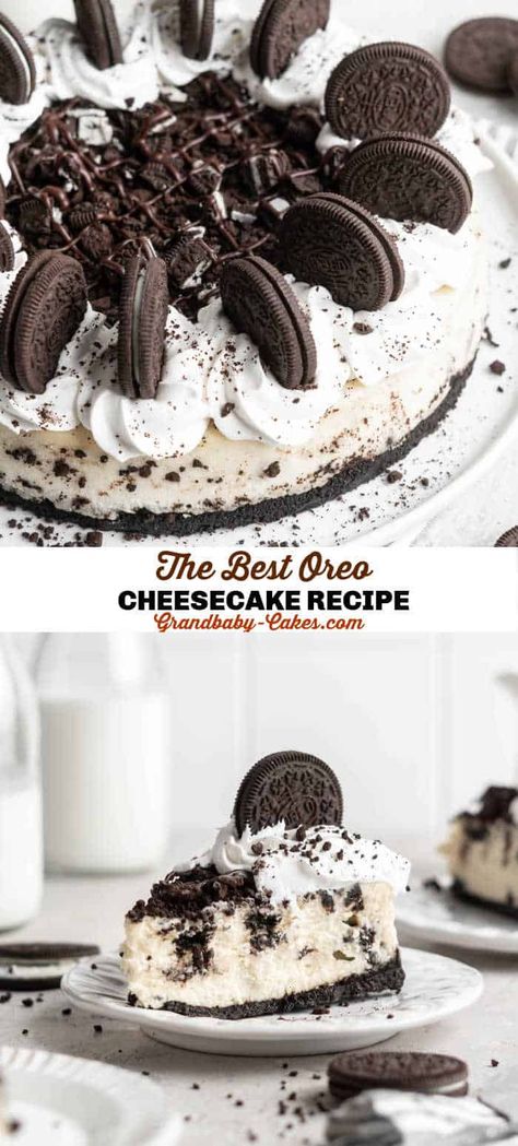 Oreo Cheesecake Decoration Ideas, Homemade Oreo Cheesecake Recipes, The Best Oreo Cheesecake, Cookies And Cream Cheesecake Recipes, Cookie And Cream Cheesecake, 6 Inch Oreo Cheesecake Recipe, Homemade Oreo Cheesecake, Oreo Cookie Cheesecake Recipe, Best Oreo Cheesecake Recipe