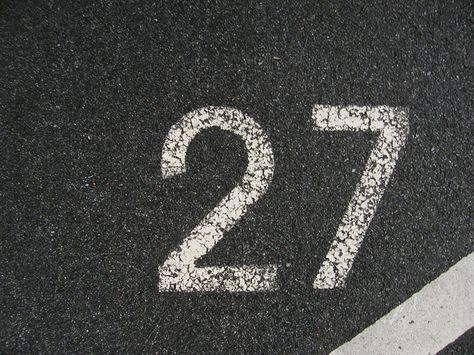 Lucky number! 27 Wallpaper Number, 27 Aesthetic Number, 27 Number Design, Edgy Boy Names, 29 Number, 26 Number, School Motivation Quotes, Numbers Typography, Number Wallpaper