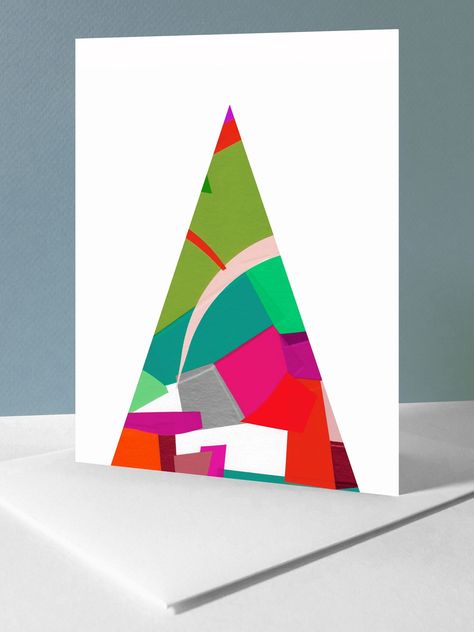 ● FREE SHIPPING CANADA & USA ● ✔️ ● LIMITED EDITION ART CARDS ●  Individually produced in my studio. These bright, colourful abstract cards "Christmas KOLLAGE" No. 1 - 6 are from a new series exploring the application of my new KOLLAGE patterning. Created with traditional and digital methods, these beautiful art cards are ideal for sending a bright, cheerful and unique seasonal message. ● THE SCOOP ●  * A2 size 4.25 x 5.5 inches with matching white envelope. * All cards are designed and produced Abstract Cards, Contemporary Folk Art, Unique Christmas Cards, Christmas Card Art, Art Carte, Modern Christmas, Christmas Illustration, Unique Christmas, Christmas Cards Handmade